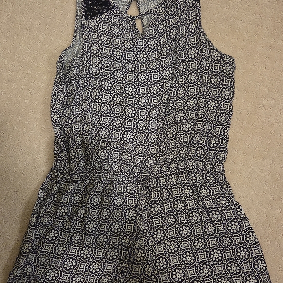 Joey Black and White Geometric Romper - Picture 1 of 3